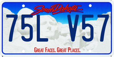SD license plate 75LV57