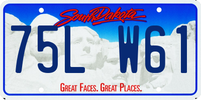 SD license plate 75LW61