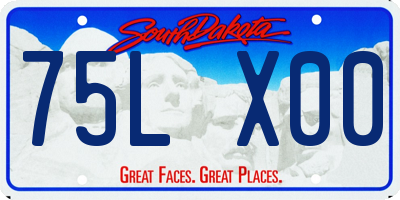 SD license plate 75LX00