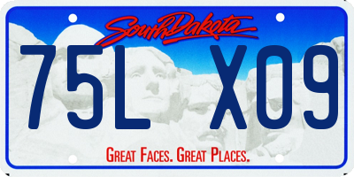 SD license plate 75LX09