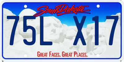SD license plate 75LX17