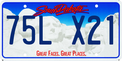 SD license plate 75LX21