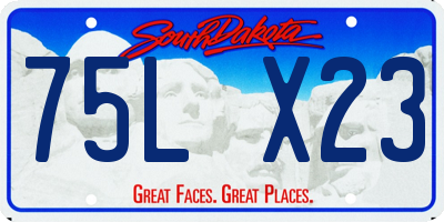 SD license plate 75LX23