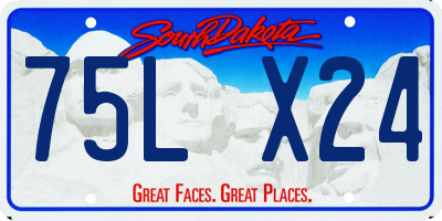 SD license plate 75LX24