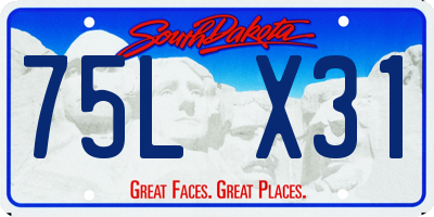 SD license plate 75LX31