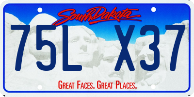 SD license plate 75LX37