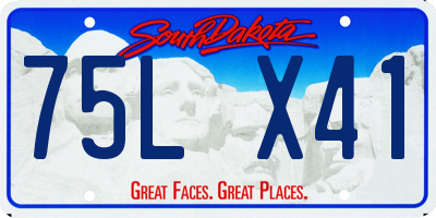 SD license plate 75LX41