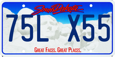 SD license plate 75LX55