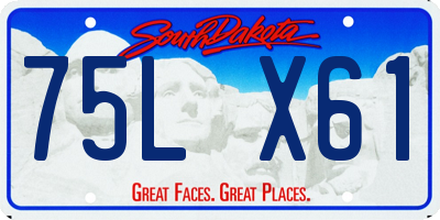 SD license plate 75LX61