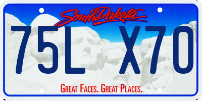 SD license plate 75LX70