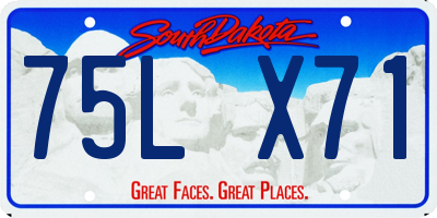 SD license plate 75LX71
