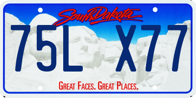 SD license plate 75LX77
