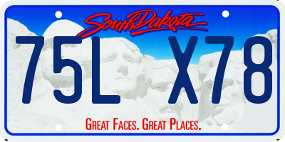 SD license plate 75LX78