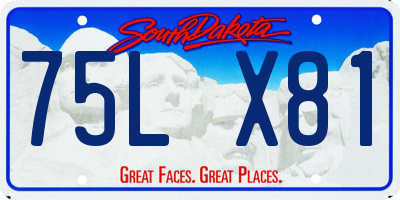 SD license plate 75LX81