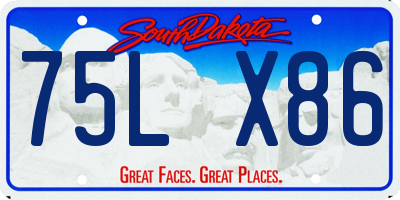 SD license plate 75LX86