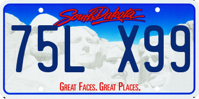 SD license plate 75LX99