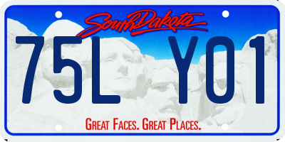 SD license plate 75LY01