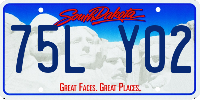SD license plate 75LY02