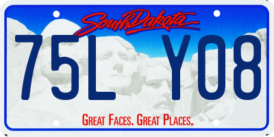 SD license plate 75LY08