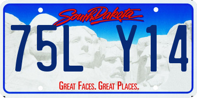 SD license plate 75LY14