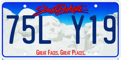 SD license plate 75LY19