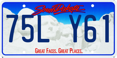 SD license plate 75LY61