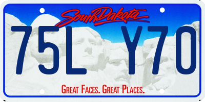 SD license plate 75LY70