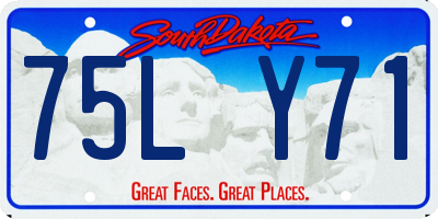 SD license plate 75LY71