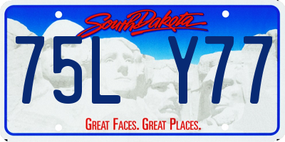 SD license plate 75LY77