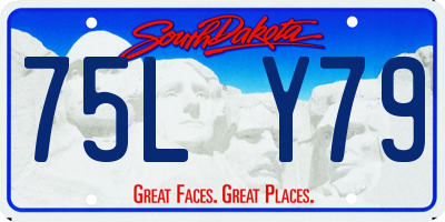 SD license plate 75LY79