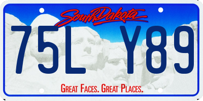 SD license plate 75LY89