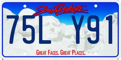 SD license plate 75LY91