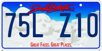 SD license plate 75LZ10