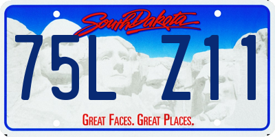 SD license plate 75LZ11