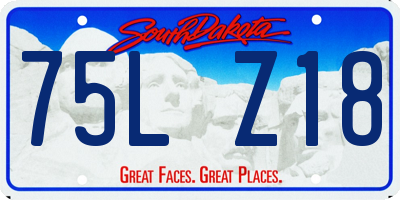 SD license plate 75LZ18