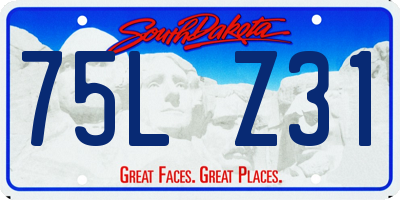 SD license plate 75LZ31