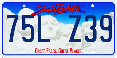 SD license plate 75LZ39