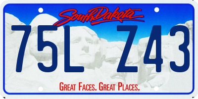SD license plate 75LZ43