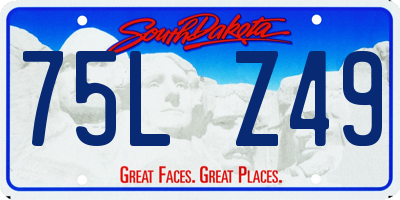 SD license plate 75LZ49