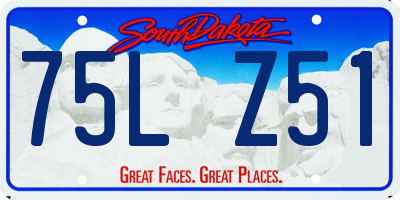 SD license plate 75LZ51