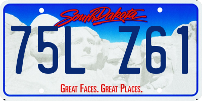SD license plate 75LZ61