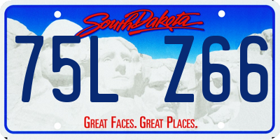 SD license plate 75LZ66