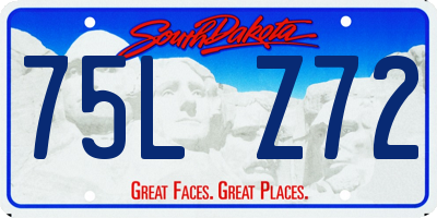 SD license plate 75LZ72