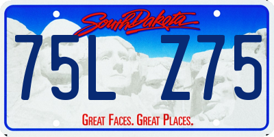 SD license plate 75LZ75