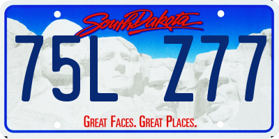SD license plate 75LZ77