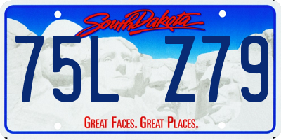 SD license plate 75LZ79