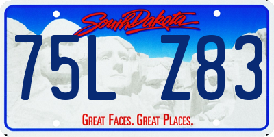 SD license plate 75LZ83
