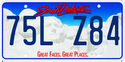 SD license plate 75LZ84