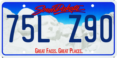 SD license plate 75LZ90