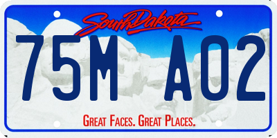 SD license plate 75MA02